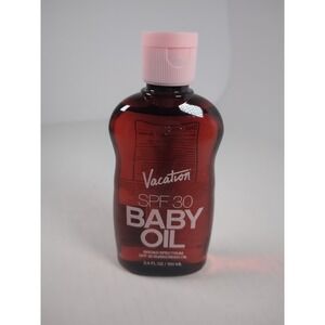 Vacation SPF 30 Baby Oil Sunscreen Full Size 100mL/3.4oz MSRP $20